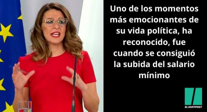 Yolanda Díaz: “Mi posición es muy clara en el salario mínimo, estoy con los débiles”