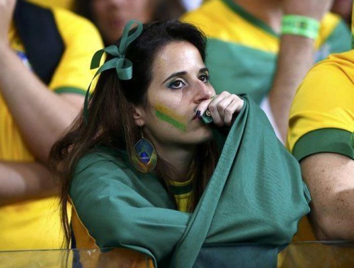 Mundial 2014: Las lágrimas de los brasileños por la goleada de Alemania (FOTOS)