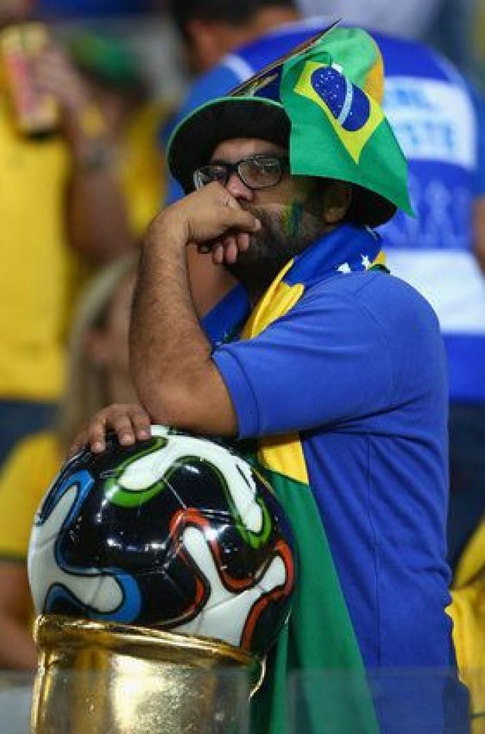 Mundial 2014: Las lágrimas de los brasileños por la goleada de Alemania (FOTOS)