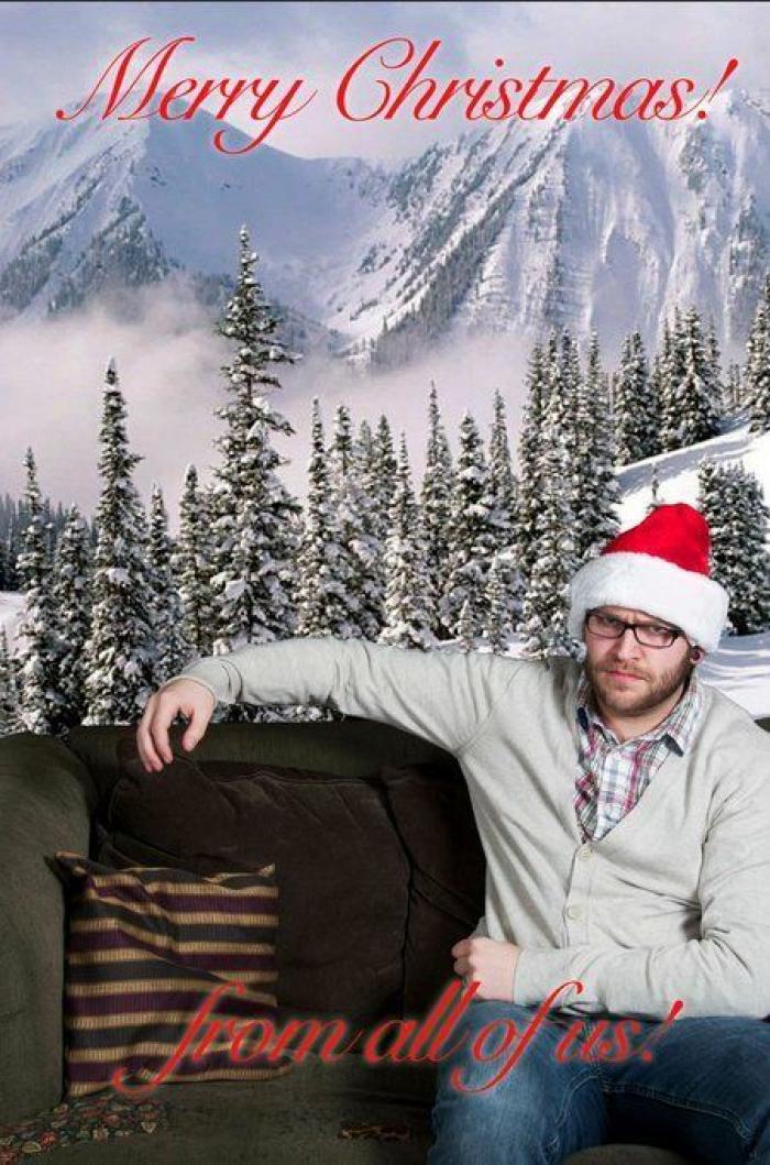 Felicitaciones de Navidad con fotos de familia... originales (FOTOS)