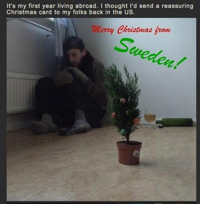 Felicitaciones de Navidad con fotos de familia... originales (FOTOS)