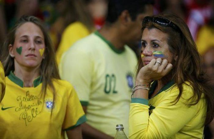 Mundial 2014: Las lágrimas de los brasileños por la goleada de Alemania (FOTOS)