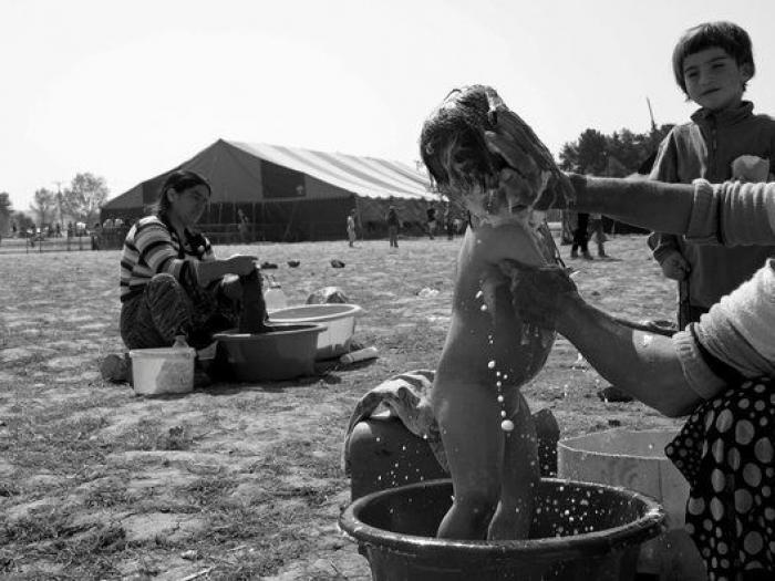 La vida de los niños en el campamento de refugiados de Idomeni