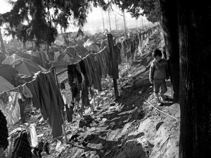 La vida de los niños en el campamento de refugiados de Idomeni