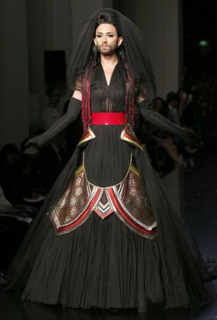 Conchita Wurst, modelo de Jean Paul Gaultier (FOTOS)
