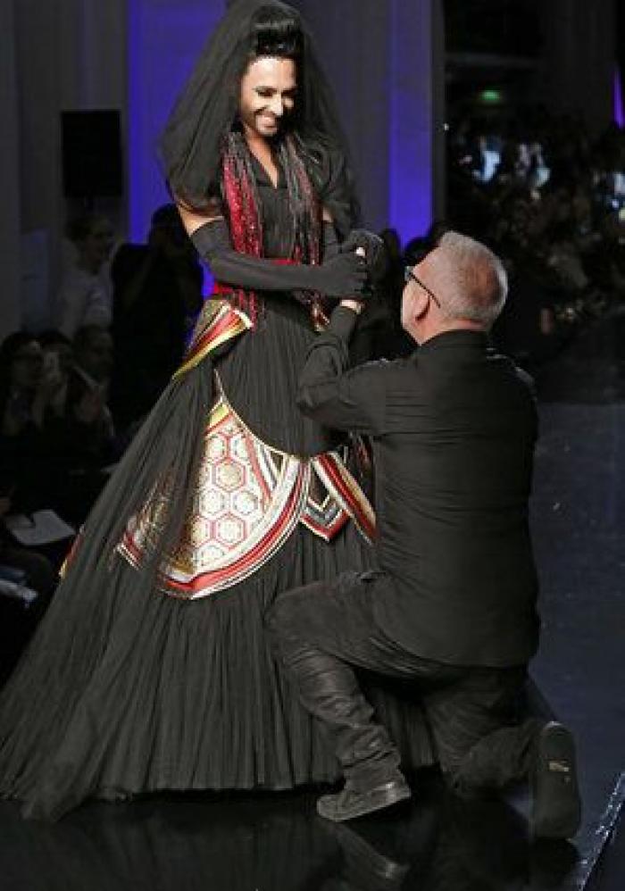 Conchita Wurst, modelo de Jean Paul Gaultier (FOTOS)