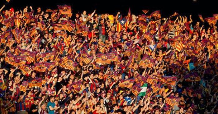 Así lucieron las esteladas en la final de la Copa del Rey