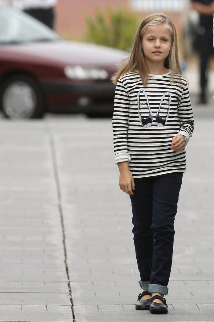 Leonor reaparece con cambio de 'look' y un guiño hacia Letizia