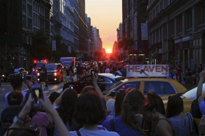 Manhattanhenge: la fascinante alineación solar con las calles de Manhattan (FOTOS)
