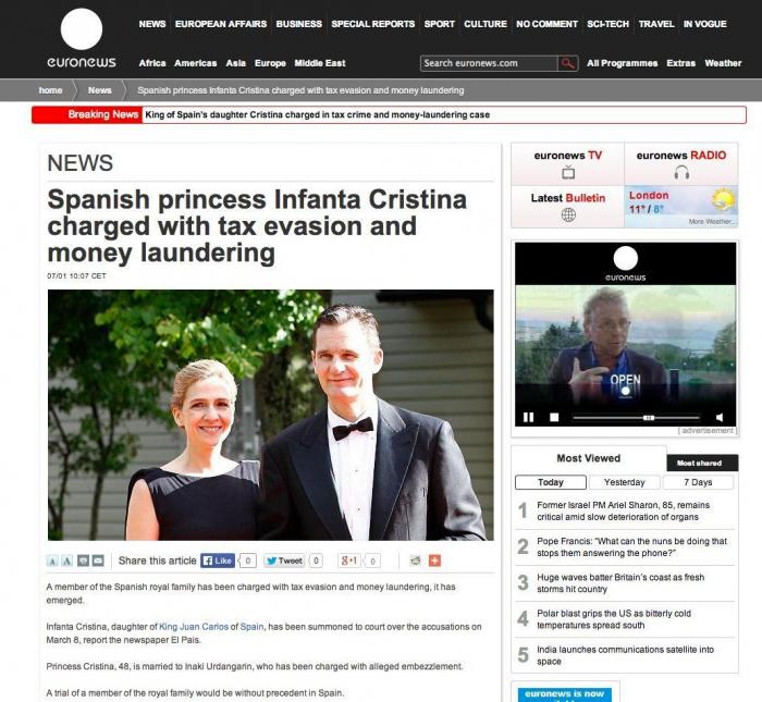 Reacciones a la imputación de la infanta: "paso lógico", "respeto", "igualdad en la Justicia"...