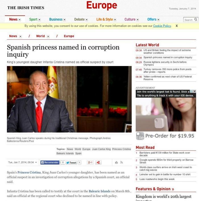 Reacciones a la imputación de la infanta: "paso lógico", "respeto", "igualdad en la Justicia"...