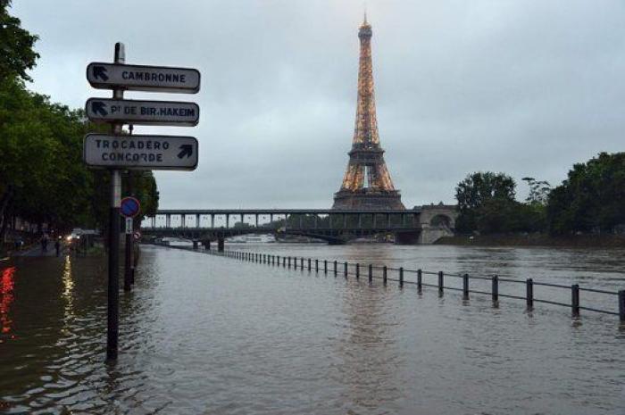 París inundado y en alerta por la crecida del Sena (FOTOS)