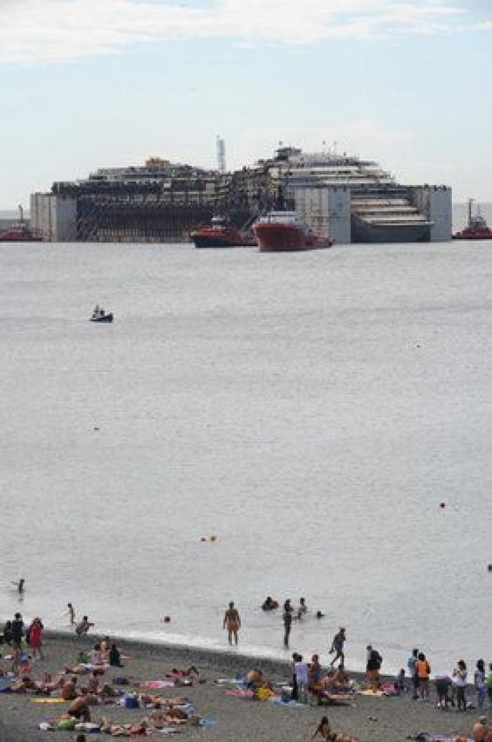 Naufragio del 'Costa Concordia': fotos de su llegada a Génova