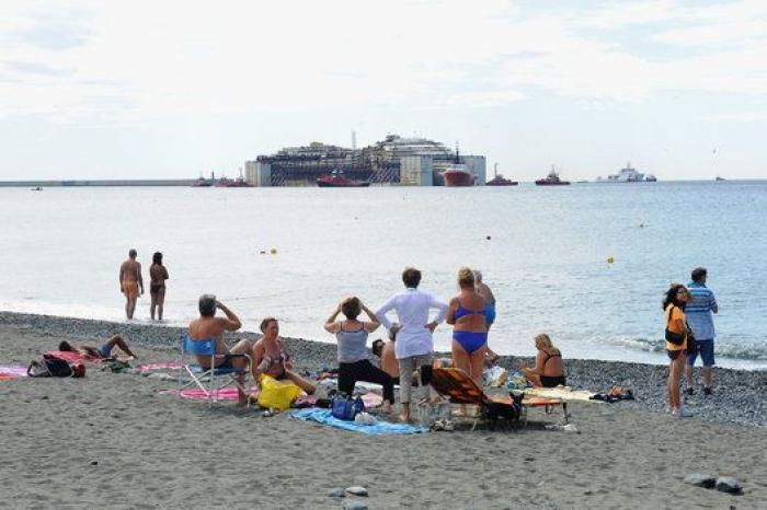 Naufragio del 'Costa Concordia': fotos de su llegada a Génova