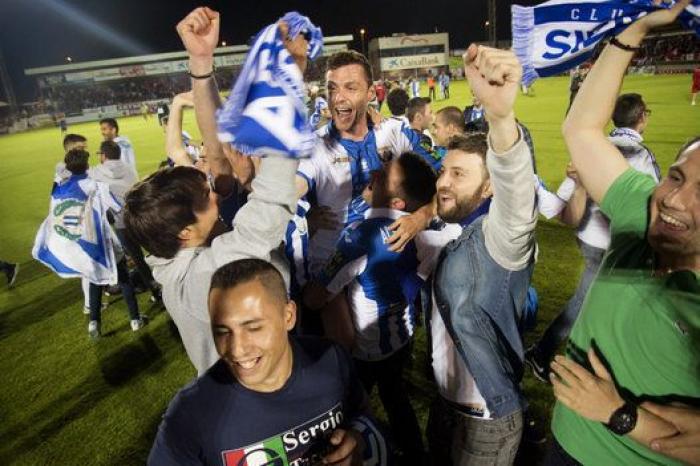 La fiesta por el ascenso del Leganés