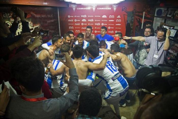 La fiesta por el ascenso del Leganés