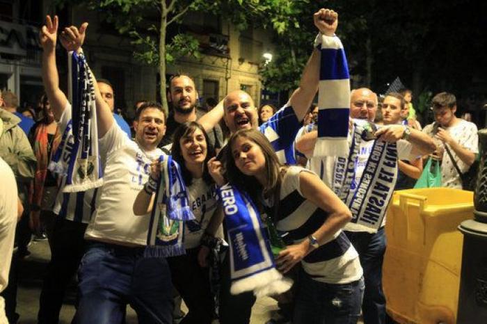 La fiesta por el ascenso del Leganés