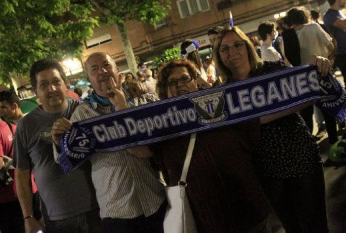 La fiesta por el ascenso del Leganés