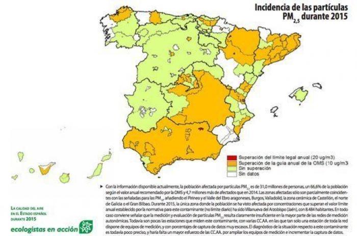 Pese a la pandemia, España sigue respirando aire contaminado