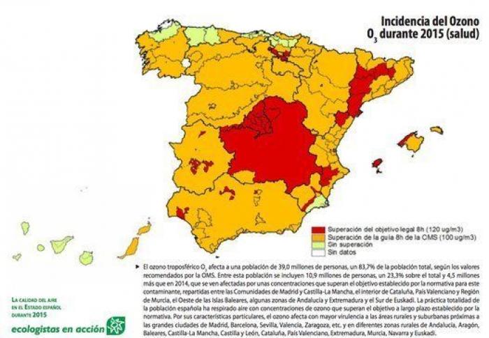 Pese a la pandemia, España sigue respirando aire contaminado