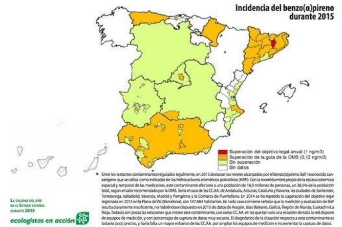 Pese a la pandemia, España sigue respirando aire contaminado