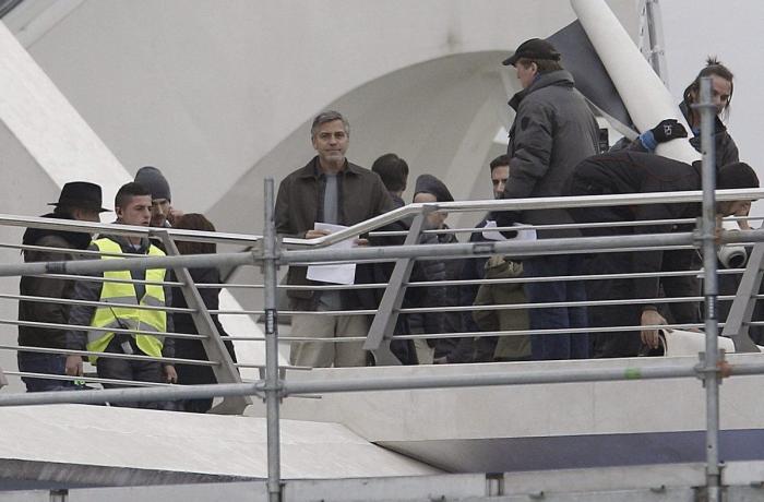 George Clooney ya rueda en Valencia entre edificios de Calatrava (FOTOS)