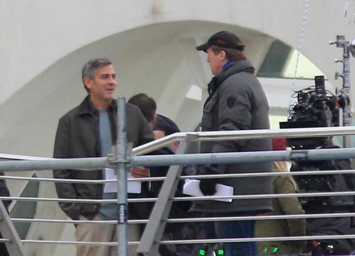 George Clooney ya rueda en Valencia entre edificios de Calatrava (FOTOS)