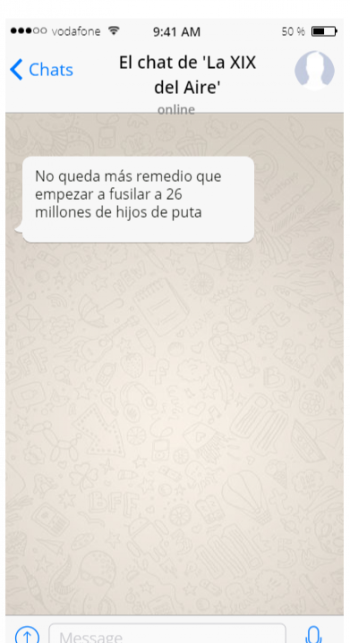 La Fiscalía abre diligencias sobre el chat de mandos militares retirados