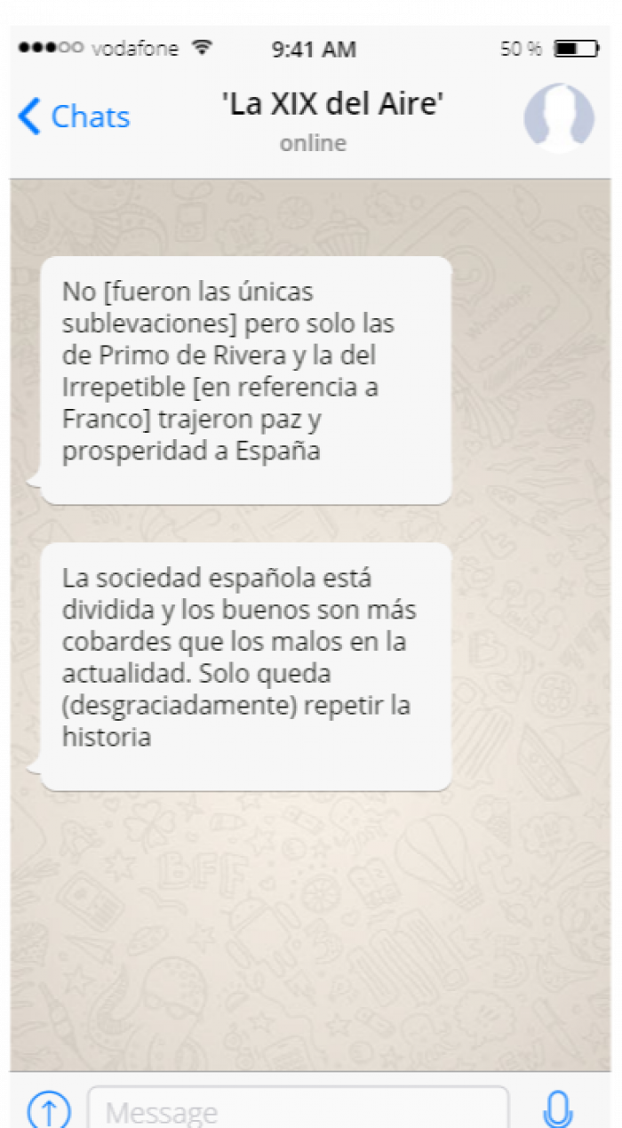 La Fiscalía abre diligencias sobre el chat de mandos militares retirados