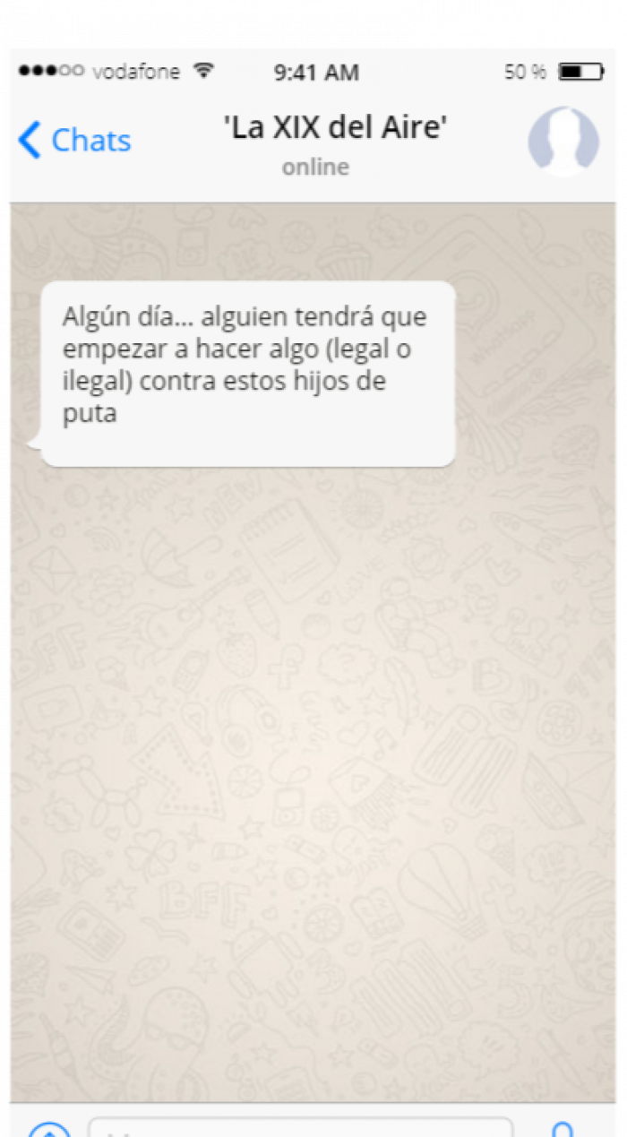 La Fiscalía abre diligencias sobre el chat de mandos militares retirados