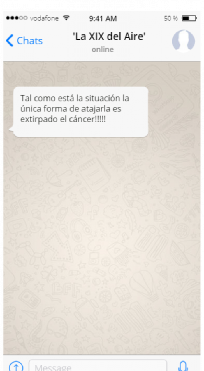 La Fiscalía abre diligencias sobre el chat de mandos militares retirados