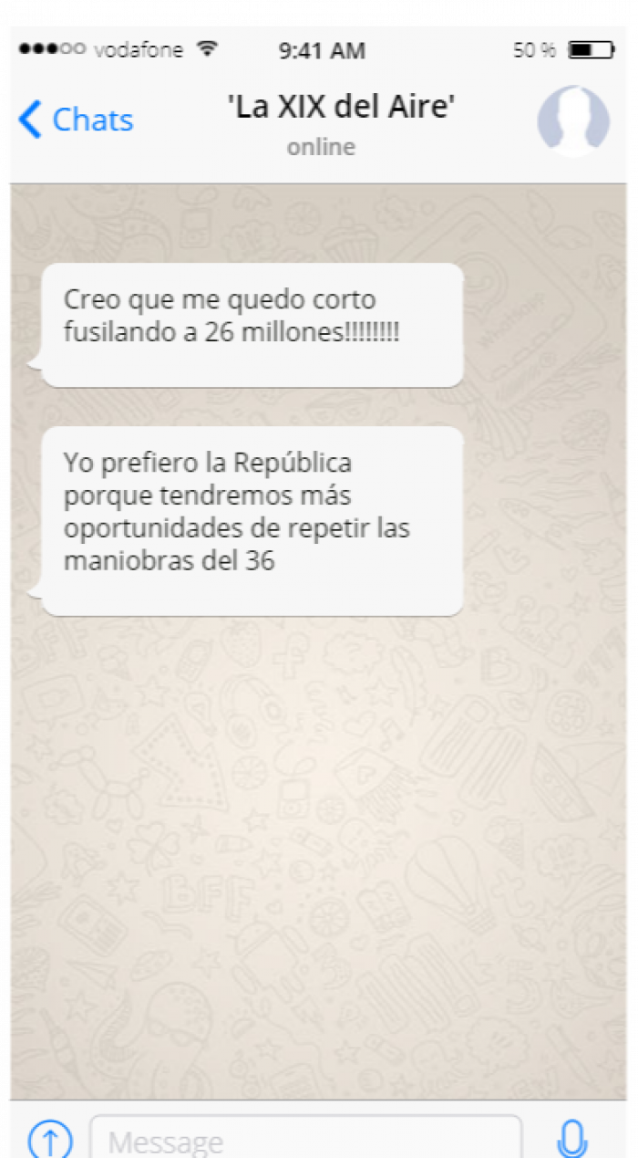 La Fiscalía abre diligencias sobre el chat de mandos militares retirados
