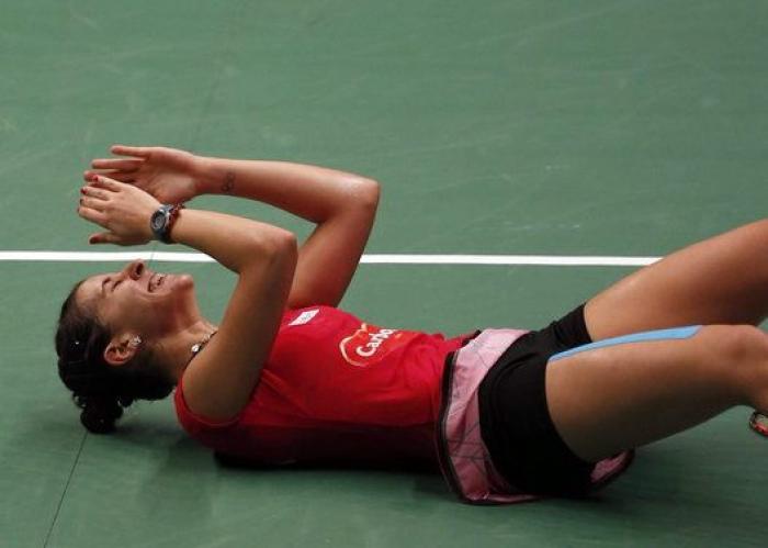 La explicación a los comentados gritos de Carolina Marín en sus partidos