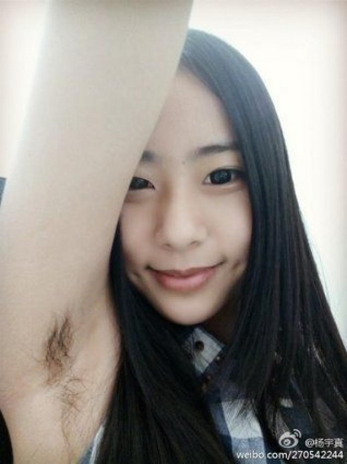'Selfie' de axilas sin depilar, la última moda en China (FOTOS)