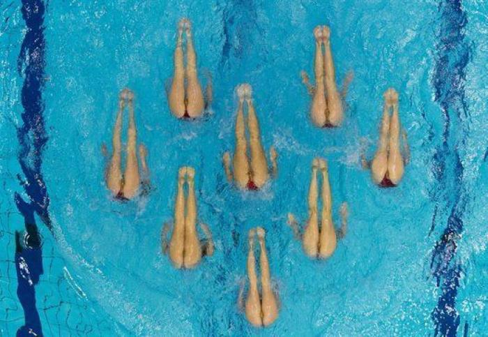 19 fotos impresionantes de los campeonatos de natación sincronizada