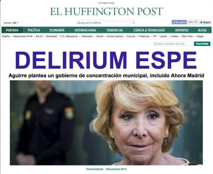 Esperanza Aguirre acude a declarar como imputada por la financiación ilegal del PP