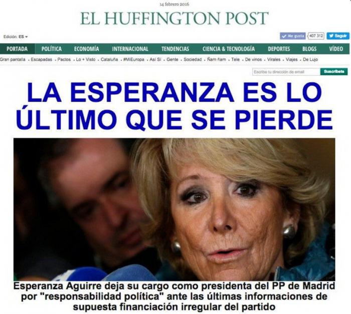 Esperanza Aguirre acude a declarar como imputada por la financiación ilegal del PP