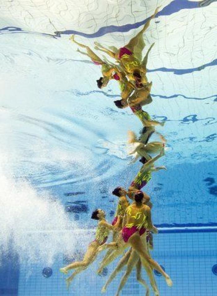 19 fotos impresionantes de los campeonatos de natación sincronizada