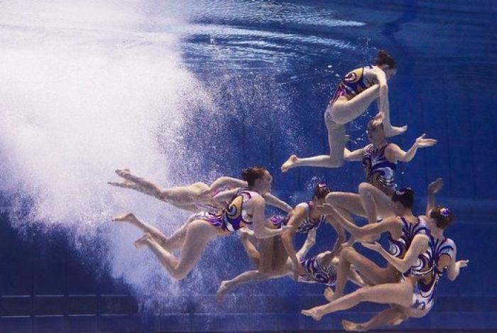19 fotos impresionantes de los campeonatos de natación sincronizada
