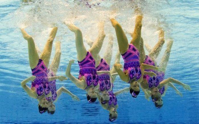 19 fotos impresionantes de los campeonatos de natación sincronizada