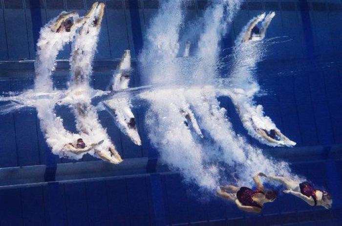 19 fotos impresionantes de los campeonatos de natación sincronizada