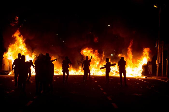 Trump usa imágenes de altercados independentistas en Barcelona como si fuesen de EEUU