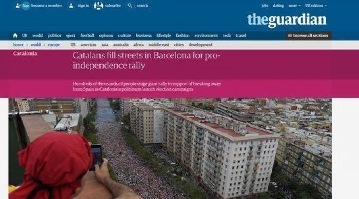 La manifestación de la Diada reúne a tan sólo 150.000 personas, la cifra más baja en la última década