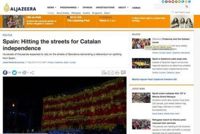 La manifestación de la Diada reúne a tan sólo 150.000 personas, la cifra más baja en la última década