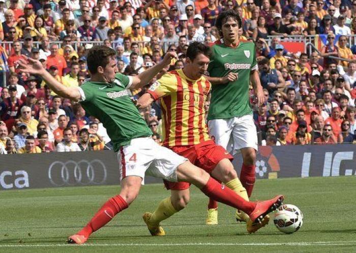 El Barça y el Athletic, con los colores de la senyera y la ikurriña (FOTOS)