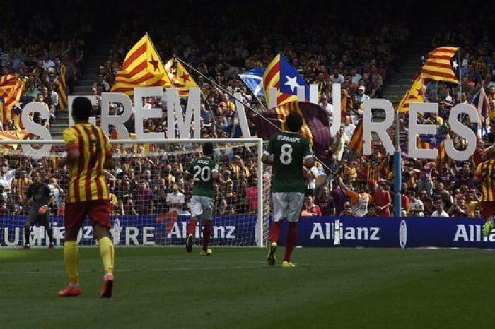 El Barça y el Athletic, con los colores de la senyera y la ikurriña (FOTOS)