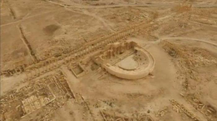 Palmira a vista de dron: así ha quedado tras el paso del Daesh