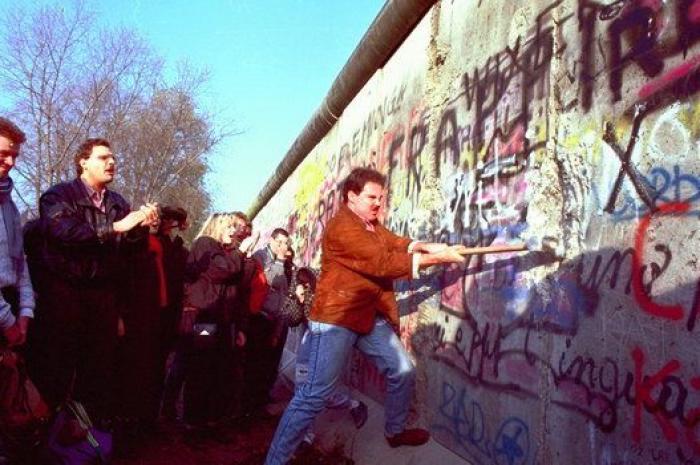 El muro cayó en Barcelona
