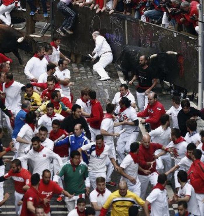 El séptimo encierro deja un susto y al menos un herido por asta de toro
