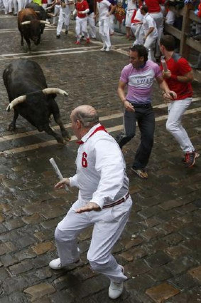 El séptimo encierro deja un susto y al menos un herido por asta de toro